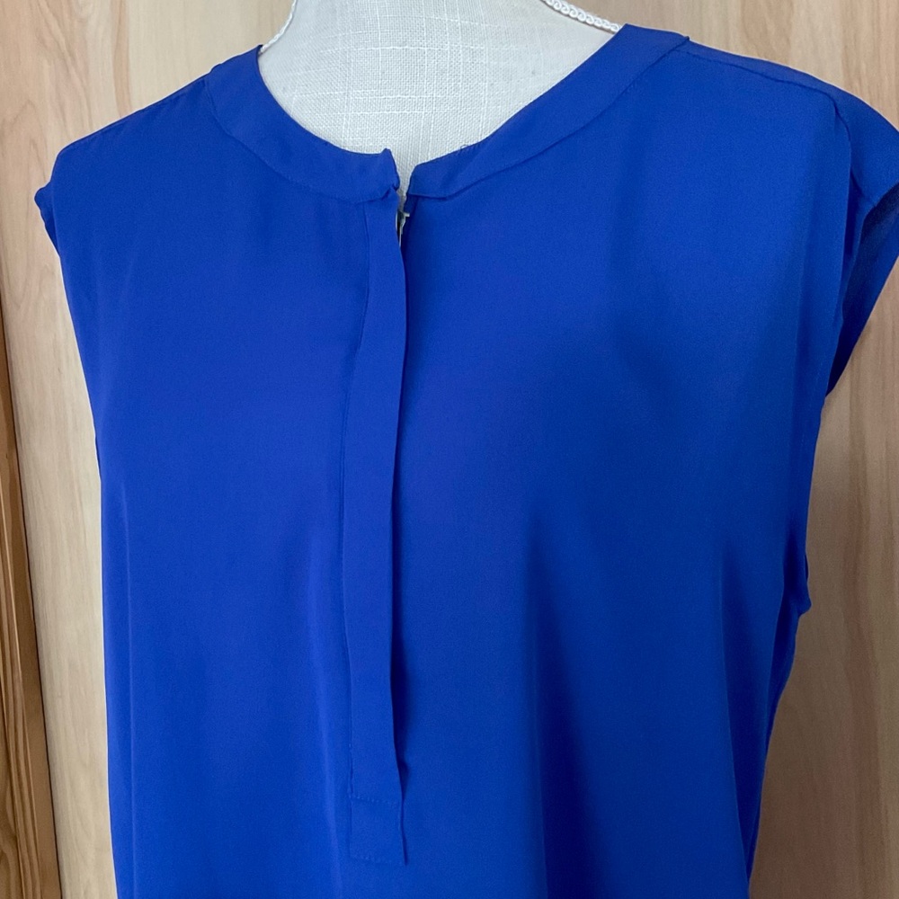 Apt. 9 Blue Tank Blouse - EUC